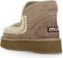 Mou Grijze Shearling Laarzen met Wolstiksels Gray Dames - Thumbnail 4