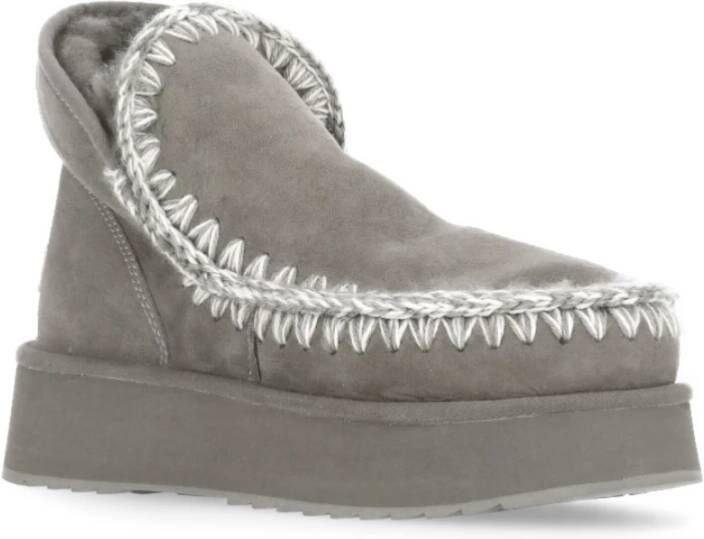 Mou Grijze Shearling Winterlaarzen Gray Dames