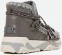 Mou Grijze Vetersneakers met Warm Design Brown Dames - Thumbnail 3