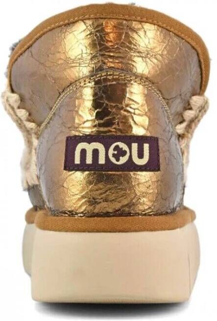 Mou Handgemaakte Bronzen Sneaker Brown Dames