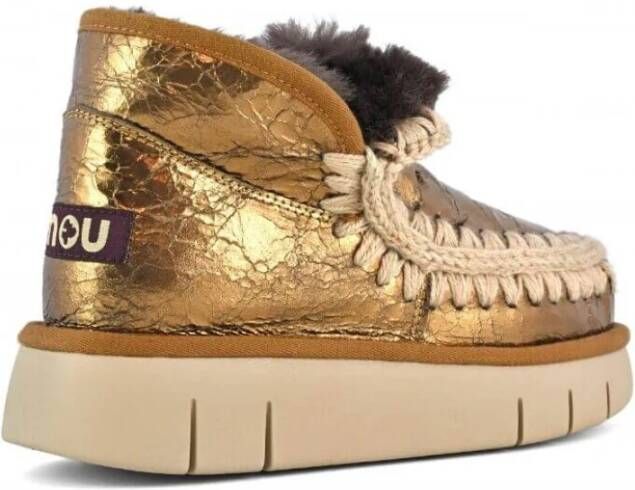 Mou Handgemaakte Bronzen Sneaker Brown Dames