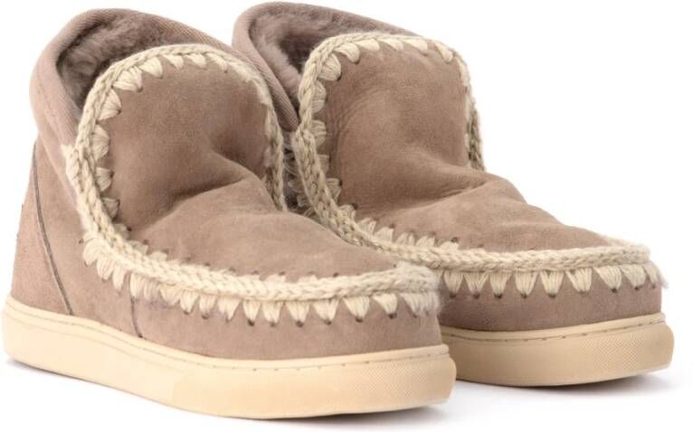 Mou Handgemaakte Mini Eskimo Sneaker in Grijs Gray Dames