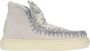 Mou Boots bold suede & sequins degradé stitch 411002F Chlk Beige Dames - Thumbnail 4