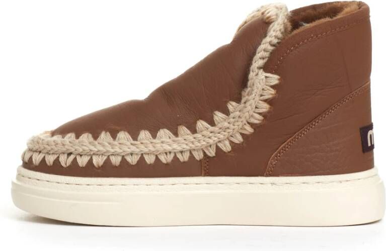 Mou Leren Sneakers Eskimo Stijl Brown Dames