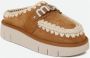 MOU Clogs Dames Bounce Clog Maat: 38 Materiaal: Suède Kleur: Cognac - Thumbnail 12