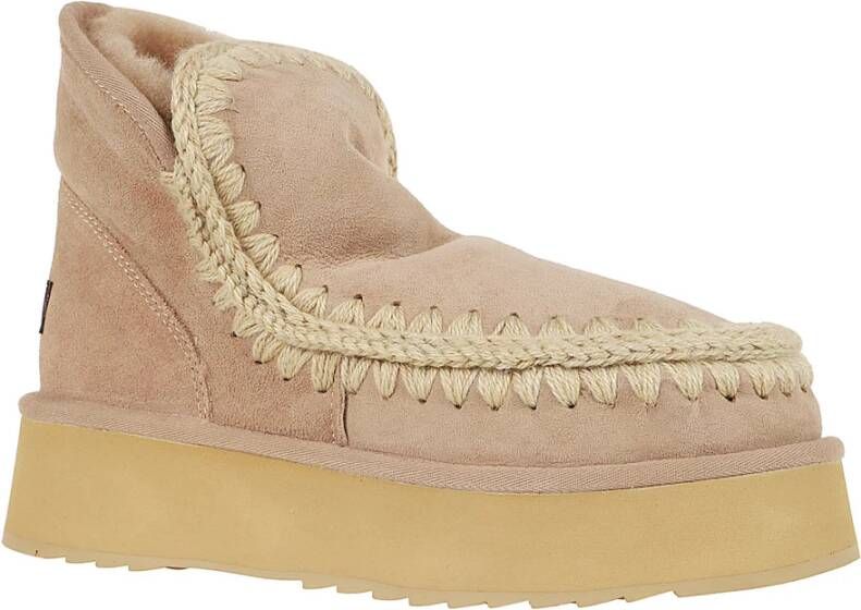 Mou Mini Eskimo Platform Boot Beige Dames