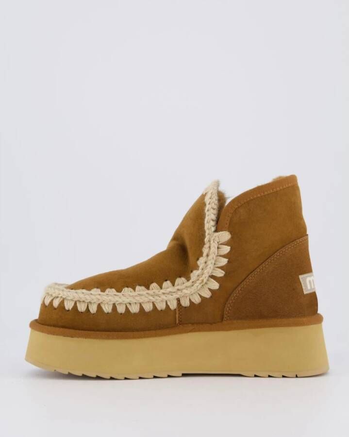 Mou Mini Eskimo Platform Boot Brown Dames