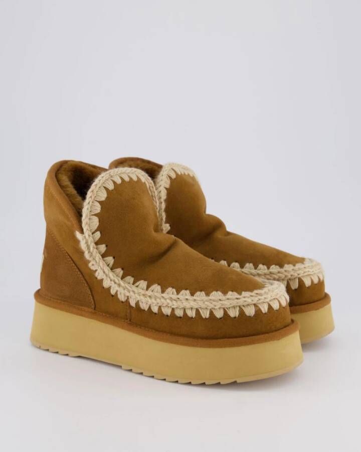 Mou Mini Eskimo Platform Boot Brown Dames