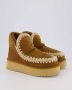 MOU Vachtlaarzen Dames Mini Eskimo Platform Boot Maat: 35 Materiaal: Suède Kleur: Cognac - Thumbnail 9