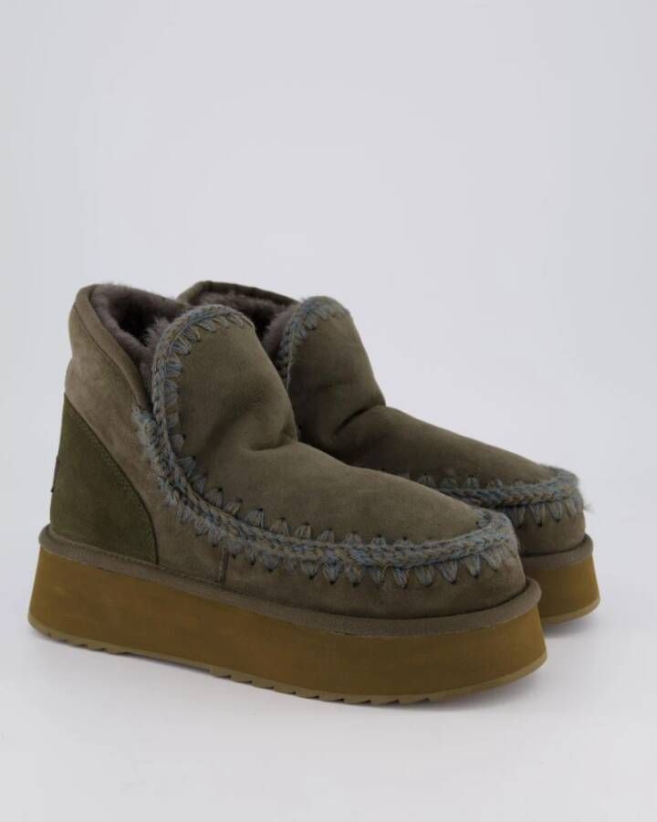 Mou Mini Eskimo Platform Boot Green Dames