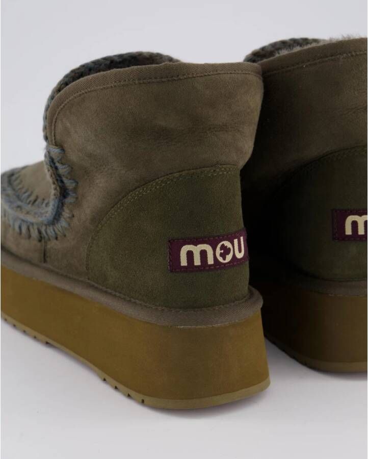 Mou Mini Eskimo Platform Boot Green Dames