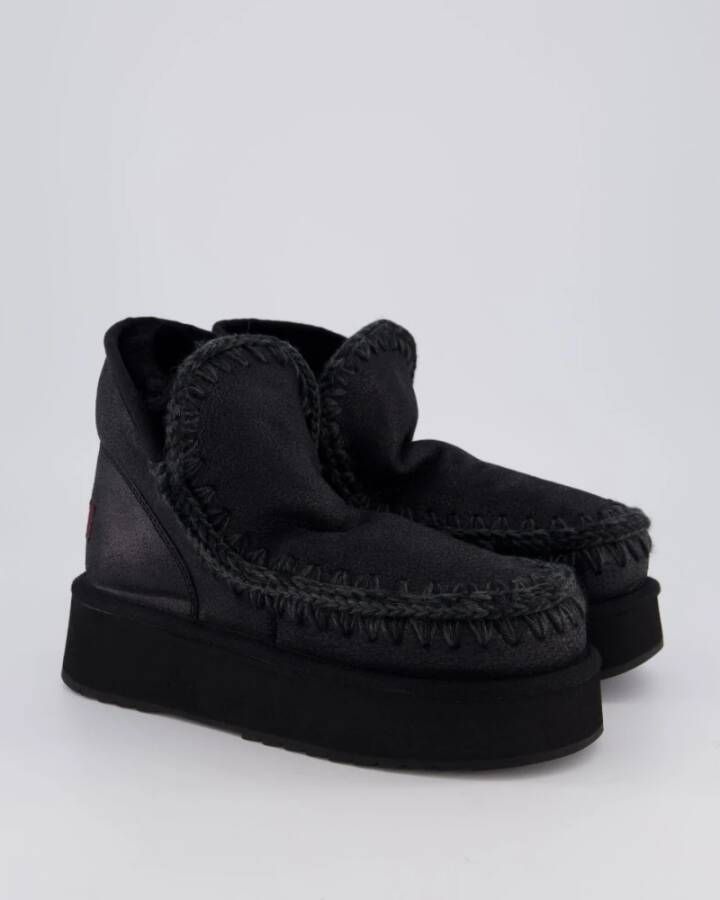 Mou Mini Eskimo Platform Laarzen Black Dames