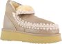 Mou Mini Eskimo Platform metallic laars Beige Dames - Thumbnail 2