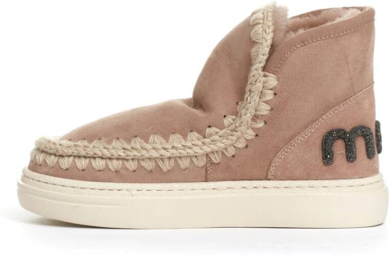 Mou Nude Suède Sneakers Beige Dames