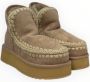 MOU Vachtlaarzen Dames Mini Eskimo Platform Boot Maat: 40 Materiaal: Suède Kleur: Beige - Thumbnail 11