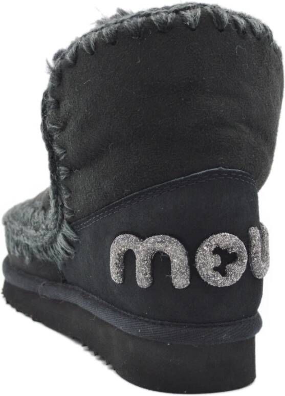 Mou Rhinestone Logo Sneaker Black Dames