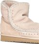 Mou Roze Wol Eskimo Enkellaarzen Beige Dames - Thumbnail 4