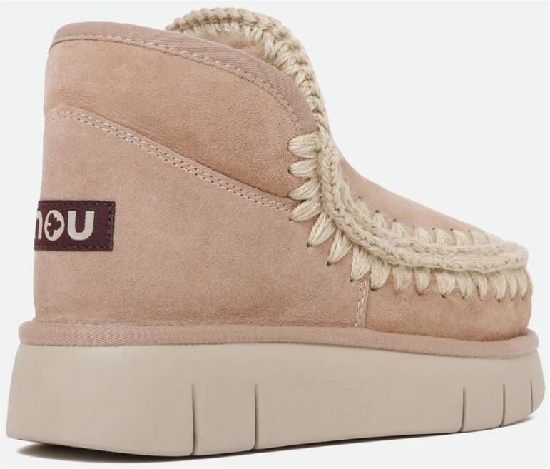 Mou Shearling Bounce Sneakers Beige Brown Dames