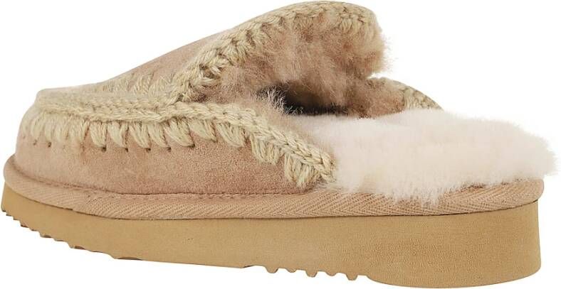 Mou Stikken Eskimo Klomp Beige Dames