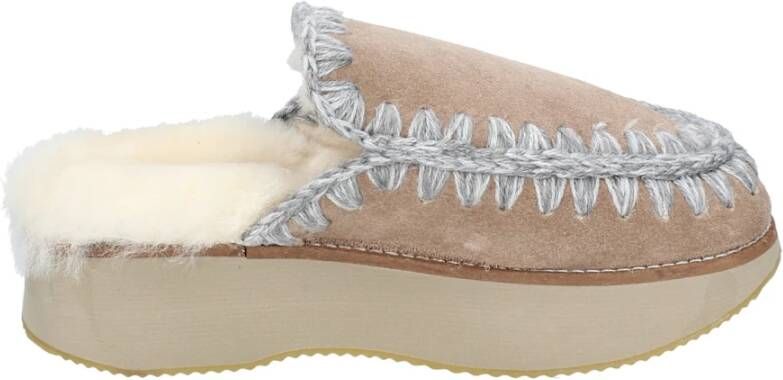 Mou Suede Dames Sandalen Beige Dames