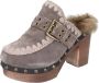 Mou Suede Dames Sandalen Stijlvol Gray Dames - Thumbnail 4