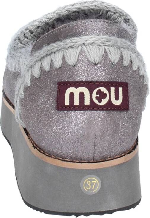 Mou Suede Damessneakers Gray Dames