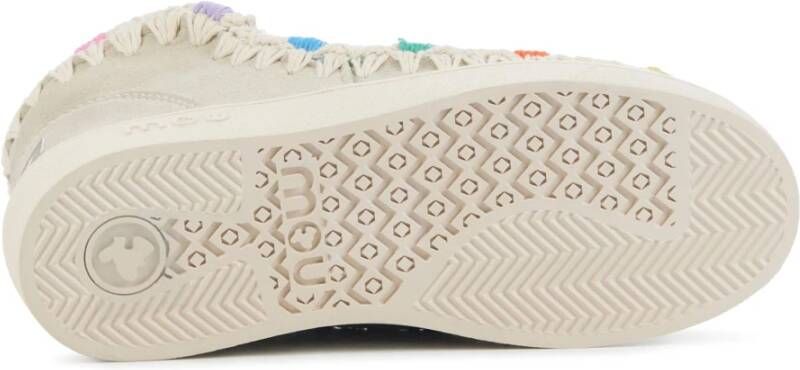 Mou Suede Enkellaarsjes Zand Multicolor Dames