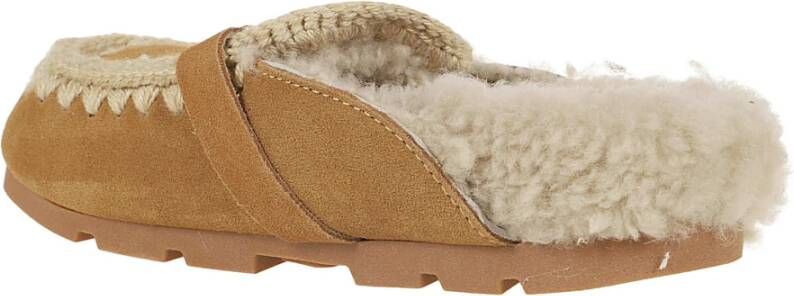 Mou Winter Bio Slide Logo Brown Dames