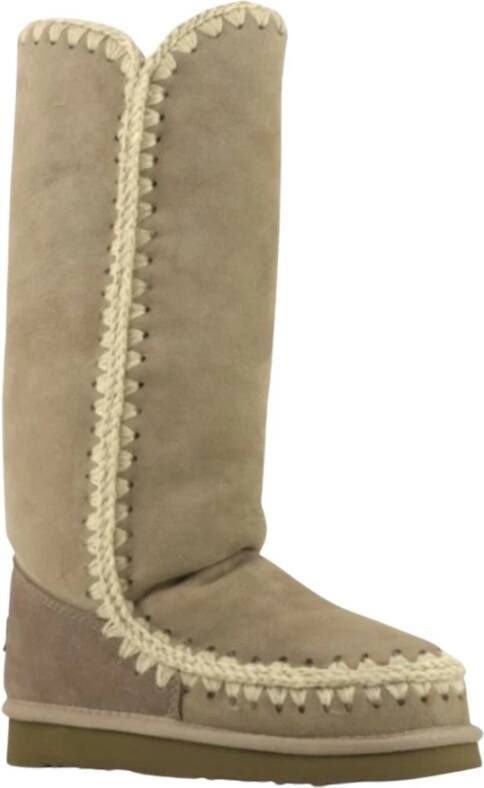 Mou Winterlaarzen Beige Dames