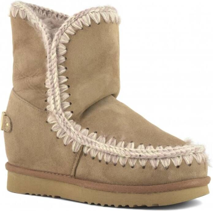 Mou Winterlaarzen Beige Dames