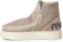 MOU Vachtlaarzen Dames Eskimo Sneaker Bold Glitter Logo Maat: 38 Materiaal: Suède Kleur: Beige - Thumbnail 8