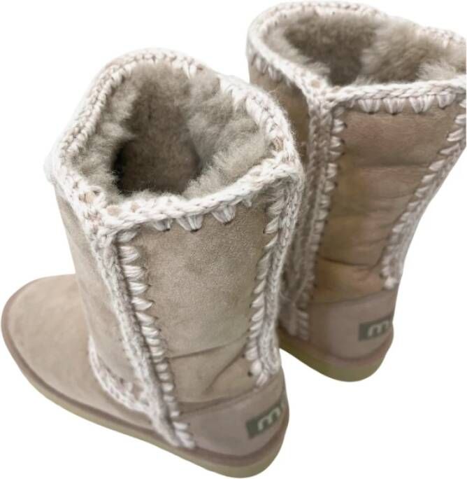 Mou Winterlaarzen Beige Dames