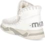 Mou Witte Shearling Trainer Boot met Haakwerk White Dames - Thumbnail 2