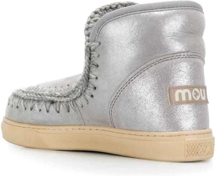 Mou Zilveren Sneakers voor Vrouwen Aw24 Gray Dames