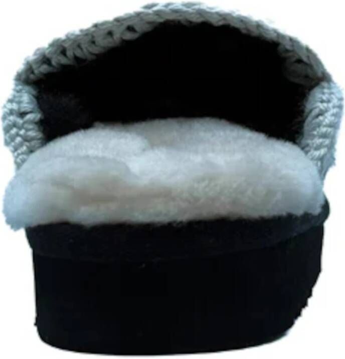 Mou Zwarte Eskimo Stitching Klomp Laarzen Black Dames