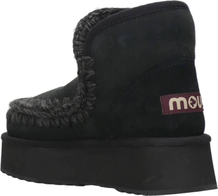 Mou Zwarte Mini Eskimo Platformlaarzen Black Dames