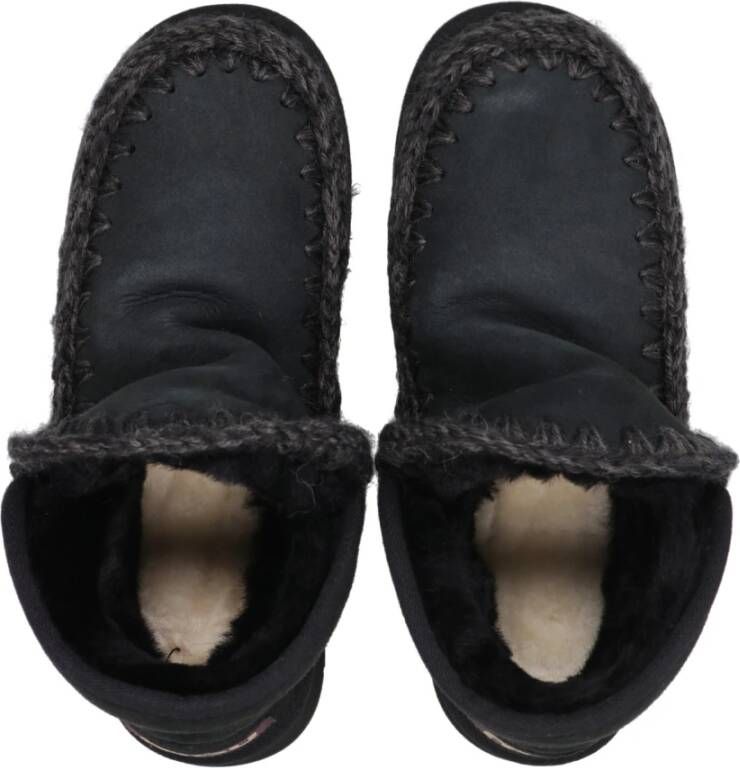 Mou Zwarte Mini Eskimo Platformlaarzen Black Dames