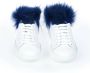 Mr&Mrs Italy Bont Pom Sneakers Contrasterende Hak White Dames - Thumbnail 2