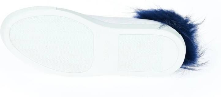 Mr&Mrs Italy Bont Pom Sneakers Contrasterende Hak White Dames