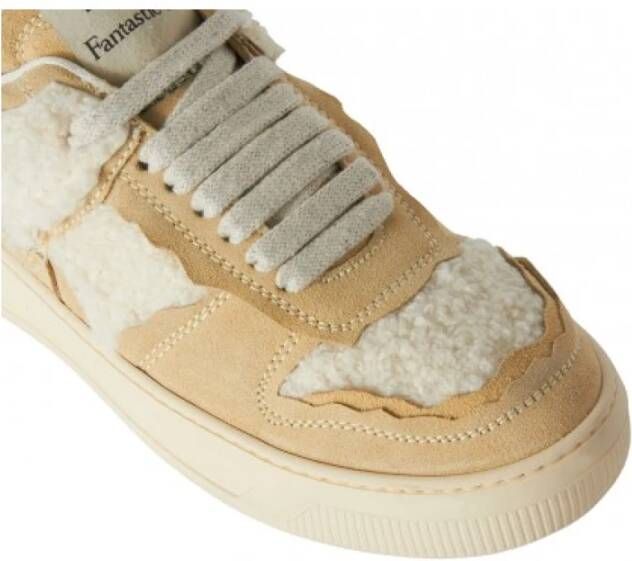 Msgm Future Basket Low Sneakers Beige Dames