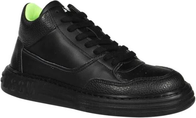 Msgm Lage leren sneakers Black Heren