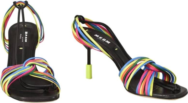 Msgm Leren Schoenen Multicolor Dames