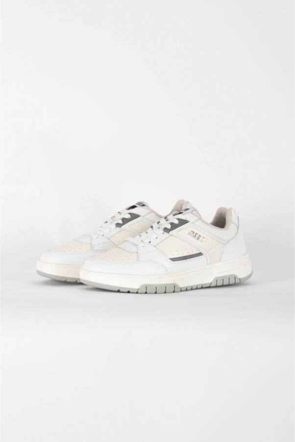 Msgm Leren Sneakers met Rubberen Zool White Heren