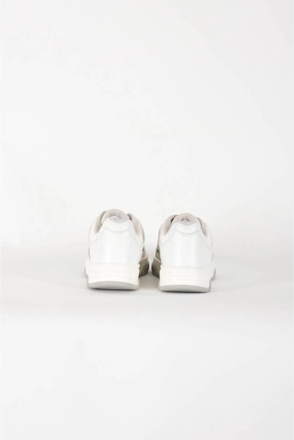 Msgm Leren Sneakers met Rubberen Zool White Heren