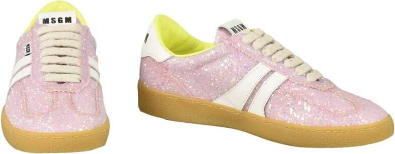 Msgm Rubberen Zool Sneakers Pink Dames