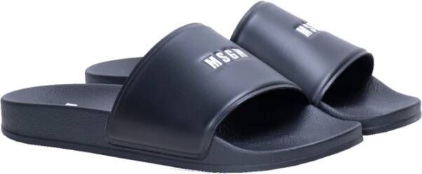 Msgm Sliders Black Heren