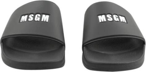 Msgm Sliders Black Heren