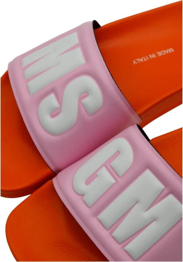 Msgm Sliders Oranje Dames