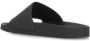 Msgm Zwarte Rubber Slippers met Logo Black Dames - Thumbnail 4