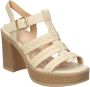 Mtng Elegante High Heel Sandalen Beige Dames - Thumbnail 5